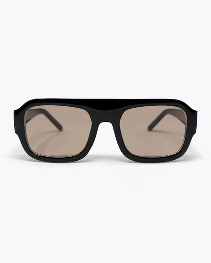 Black Oversized Square Frame Sunglasses