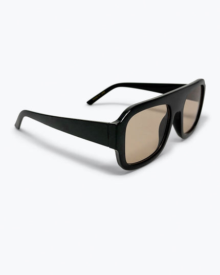 Black Oversized Square Frame Sunglasses