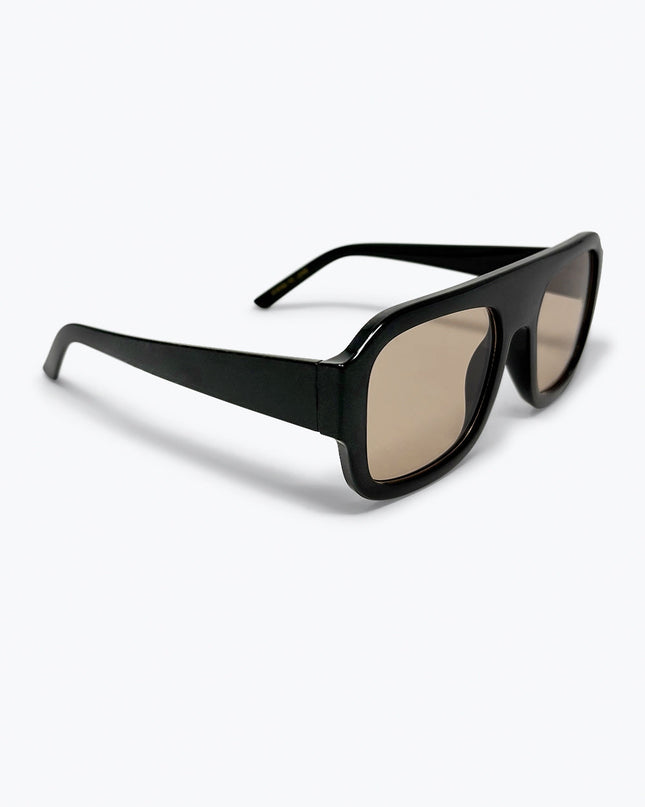 Black Oversized Square Frame Sunglasses