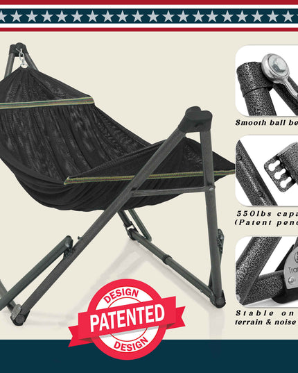 Tranquillo Uniki Collapsible Hammock Stand for Ultimate Relaxation