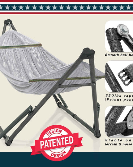 Tranquillo Uniki Collapsible Hammock Stand for Ultimate Relaxation