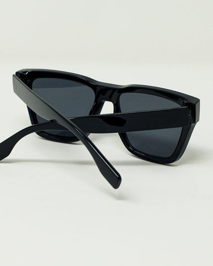 Square Chunky Black Sunglasses