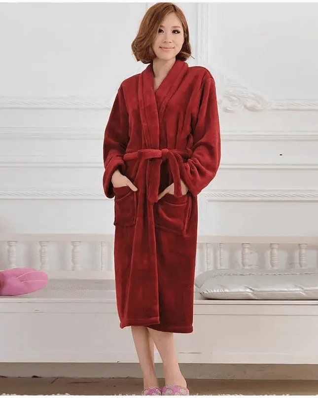 Unisex Fleece Bathrobe