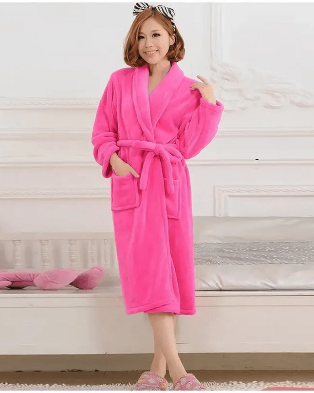 Unisex Fleece Bathrobe