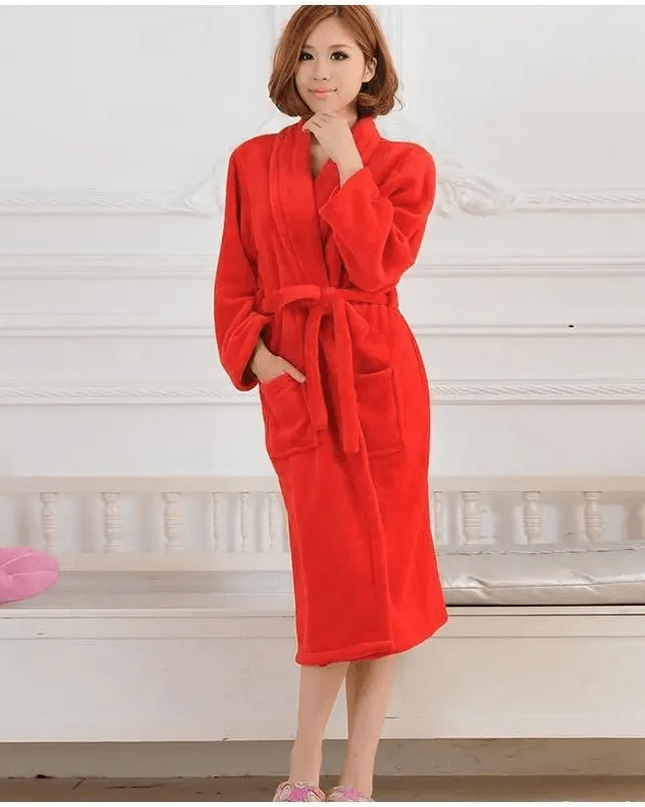 Unisex Fleece Bathrobe