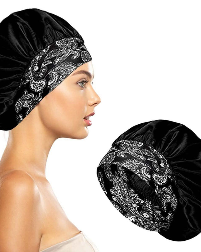Women's Silky Satin Head Scarf Hair Wrap Cap Hat Headband Sleeping Bonnet