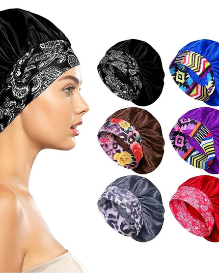 Women's Silky Satin Head Scarf Hair Wrap Cap Hat Headband Sleeping Bonnet